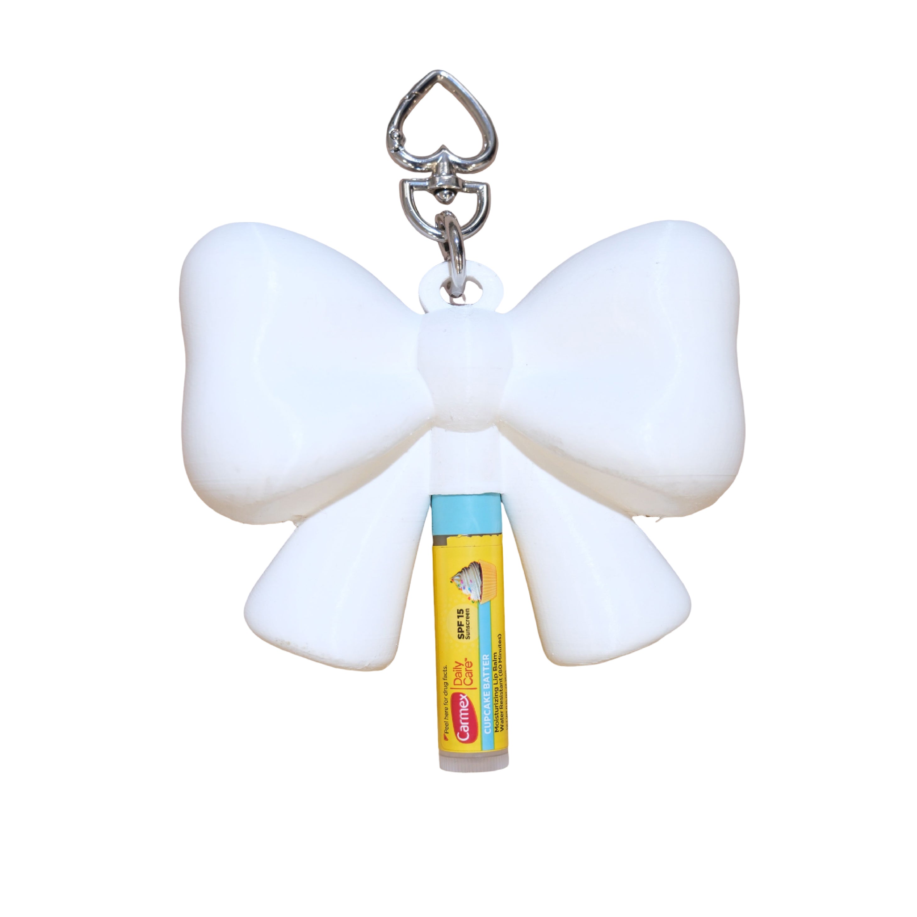 RIBBON LIP BALM HOLDER - WHITE
