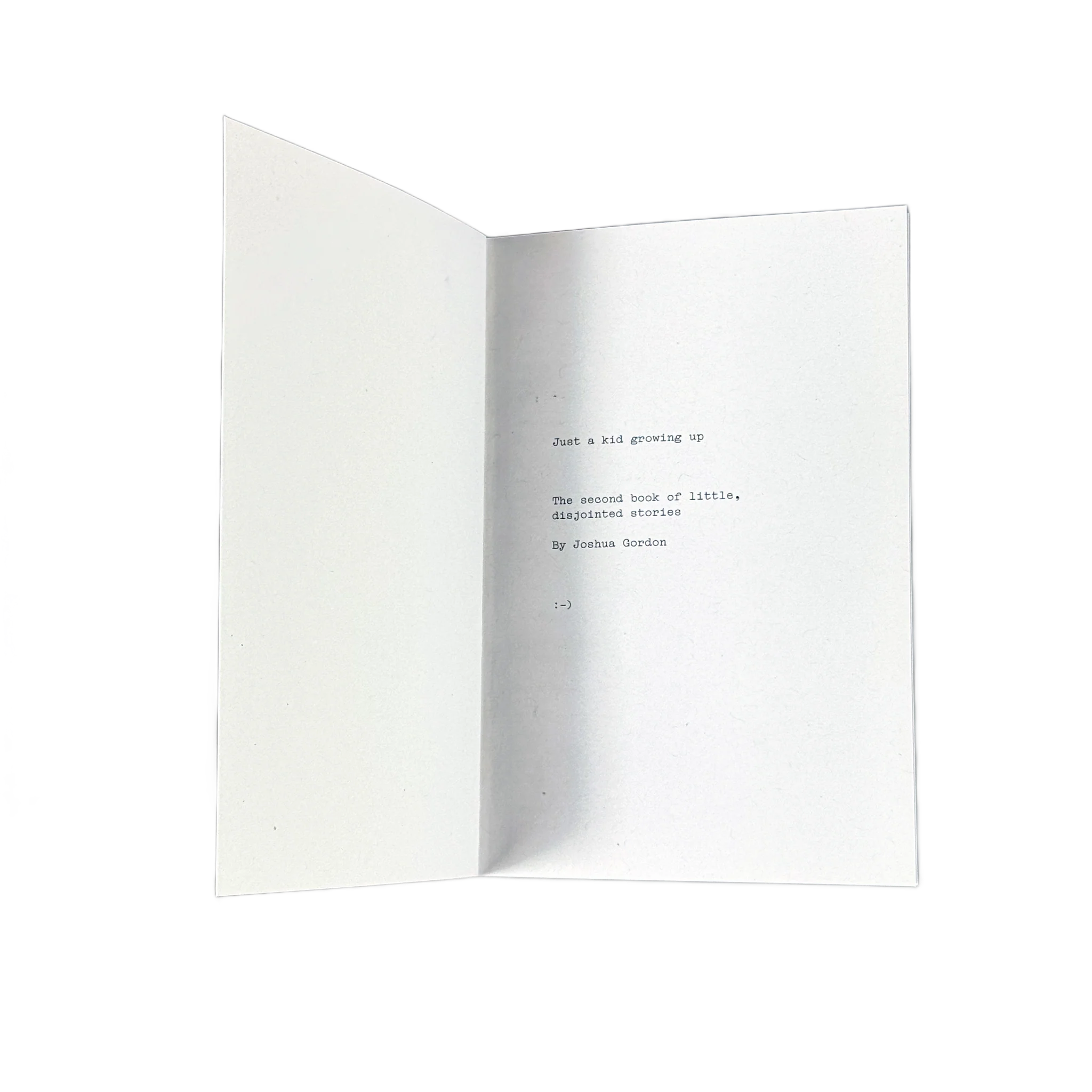 JUST A KID GROWING UP by JOSHUA GORDON