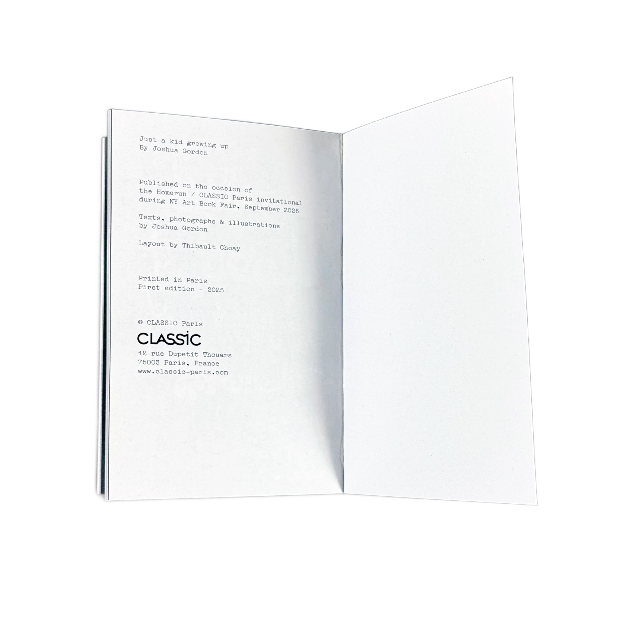 JUST A KID GROWING UP by JOSHUA GORDON